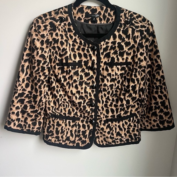 East 5th Jackets & Blazers - East 5th Leopard Print Jacket Size M
